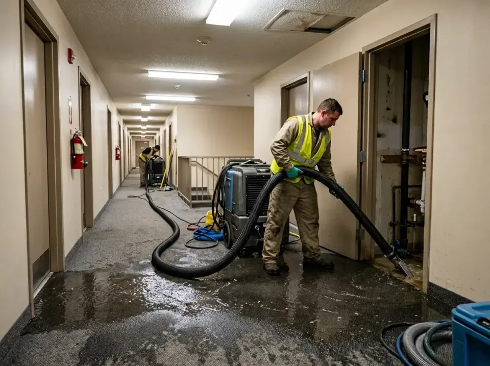 multi-unit-apartment-hallway-f-005 — frequently asked questions, Emergency Burst Pipe Water Extraction & Removal in Schuylki…